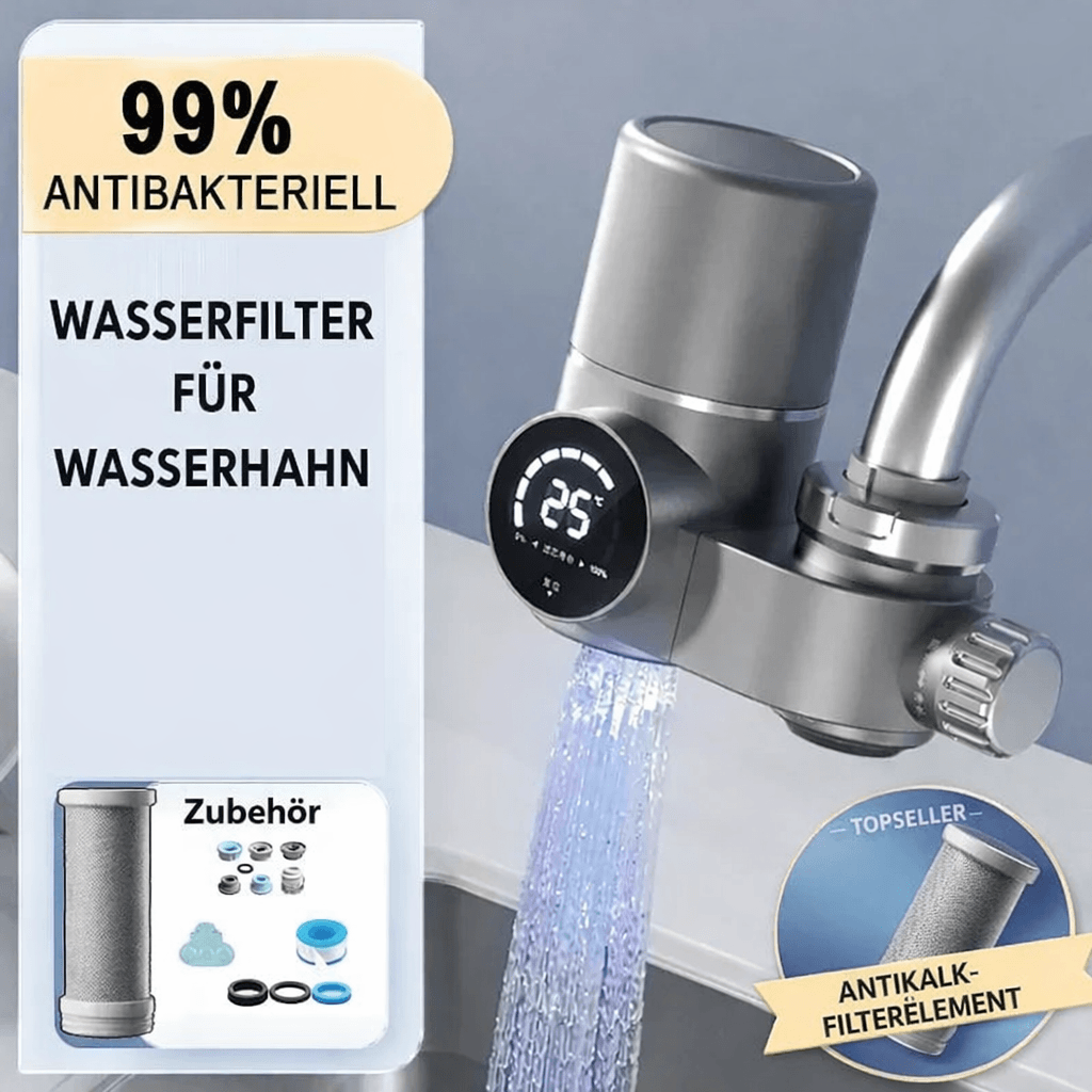 Fremoo AquaSense™ - Smarter Wasserfilter mit digitaler Anzeige